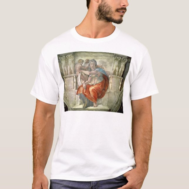 T-shirt Plafond de chapelle de Sistine : Sibylle Delphic (Devant)