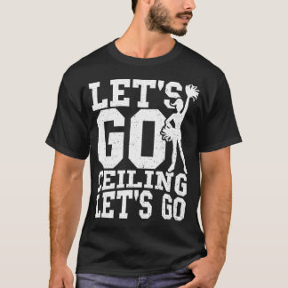 T-shirt Plafond de marche On y va - Cheerleading