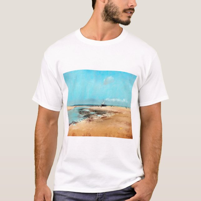 T-shirt Plage à Low Tide (Bouche de la rivière), Edgar Deg (Devant)