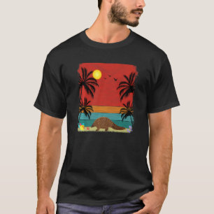 T-shirt Plage Cocotier Arbre Rétro Pangolins Graphiques Ét