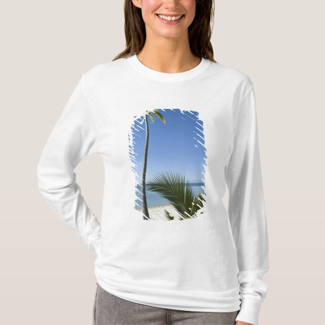T-shirt Plage d'Aitutaki, îles Cook (Devant)