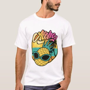 T-shirt Plage d'ananas Aloha