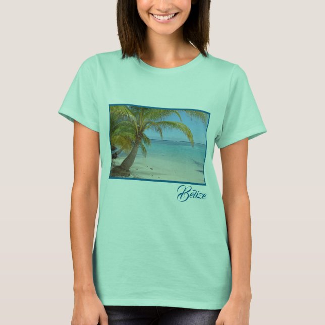 T-shirt Plage de Belize tropical mer des Caraïbes (Devant)