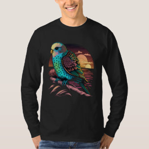 T-shirt Plage de Budgie Perruche Bouddhique Oiseau Eté 2
