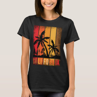 T-shirt Plage de Californie États-Unis femme hommes enfant