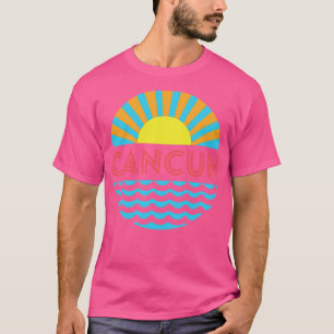 T-shirt Plage de Cancun Soleil Et Vagues
