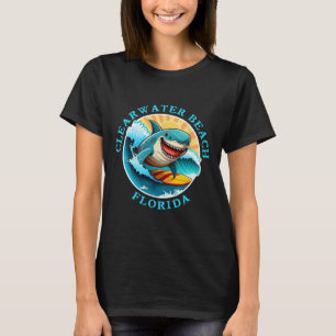 T-shirt Plage de Clearwater Floride Surfant heureux Souven
