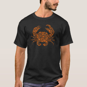 T-shirt Plage de crabe Vie aquatique Marin Soleil Vague