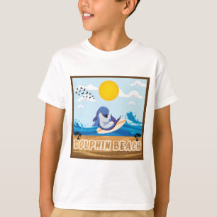 T-shirt Plage de dauphins