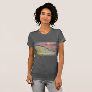 T-shirt Plage de dune de sable