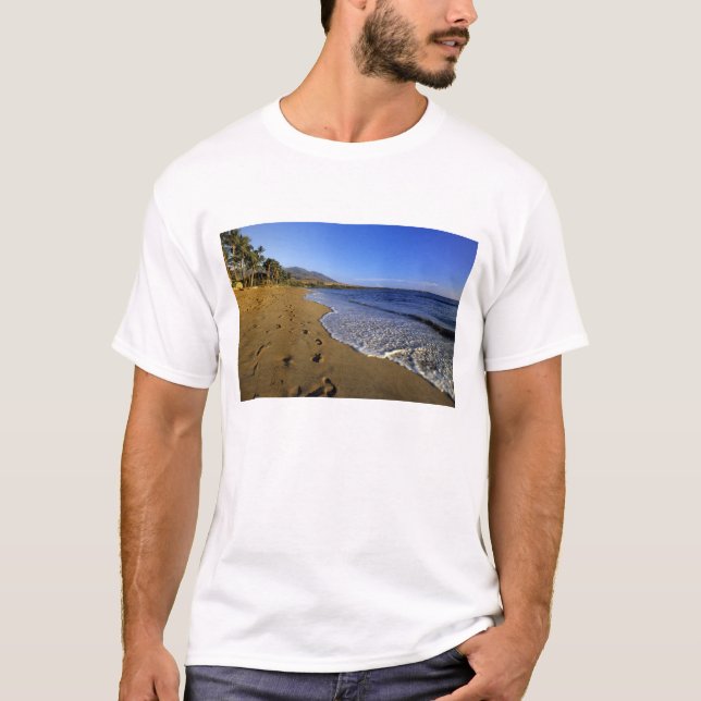 T-shirt Plage de Kaanapali, Maui, Hawaii, États-Unis (Devant)