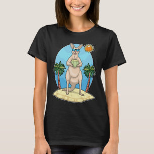 T-shirt Plage de kangourou Été noix de coco