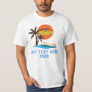 T-shirt Plage de l'Hawaii Aloha Palm Tree