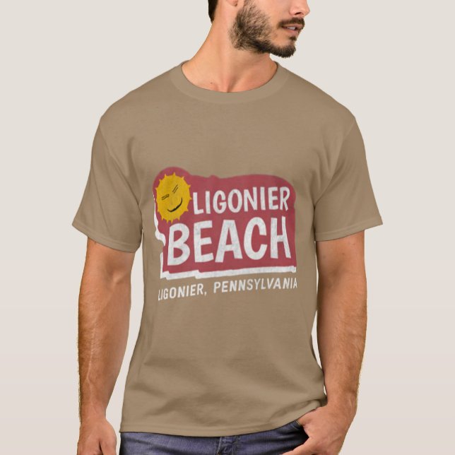 T-shirt Plage de Ligonier - Ligonier, PA (Devant)