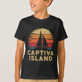 T-shirt Plage de l'île Captiva Floride Fl Surf Pêche Va