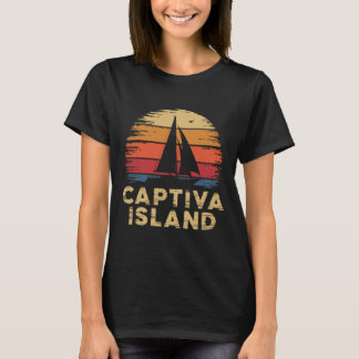 T-shirt Plage de l'île Captiva Floride Fl Surf Pêche Va