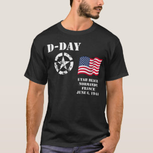 T-shirt Plage de l'Utah, Normandie, France, le 6 juin 1944