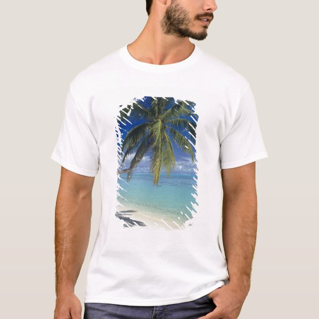 T-shirt Plage de Matira sur l'île de Bora Bora, Société (Devant)