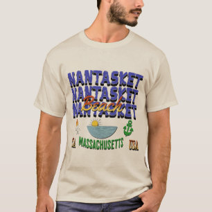 T-shirt Plage de Nantasket, Hull, Massachusetts