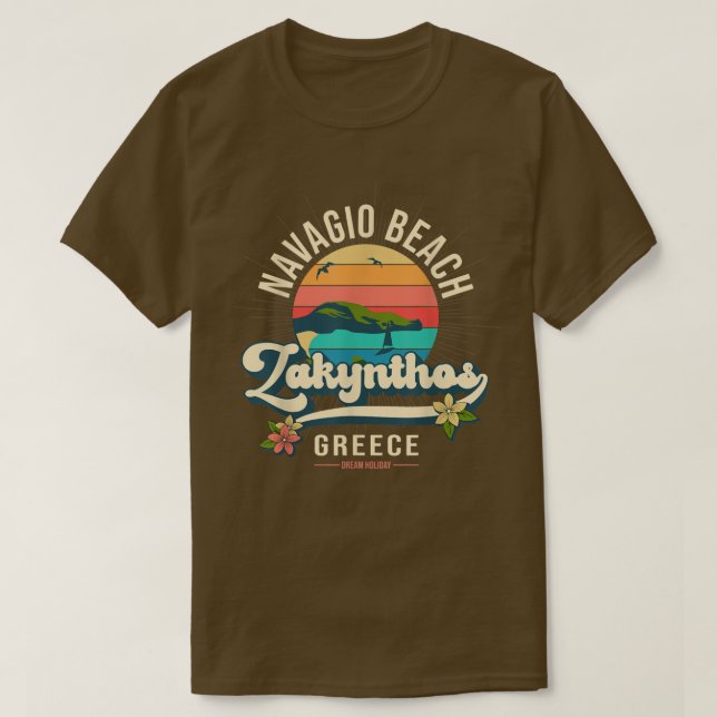 T-shirt Plage de Navagio (naufrage), Zakinthos, Grèce Summ (Design devant)