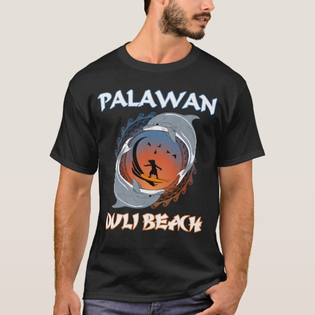 T-shirt Plage de Palawan Duli Philippines (Devant)