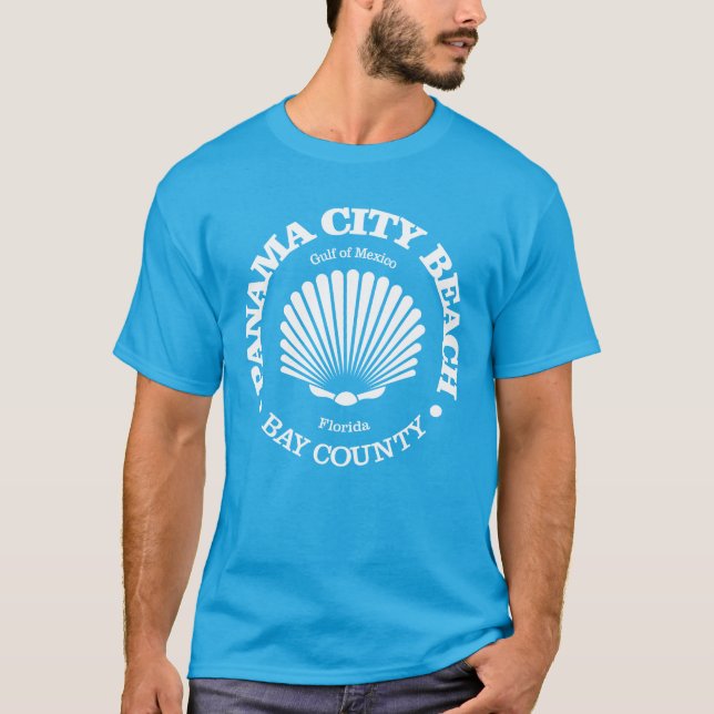 T-shirt Plage de Panama City (coquillage) (Devant)