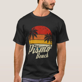 T-shirt Plage de Pismo Californie CA Coucher de soleil Rét
