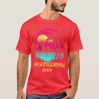 T-shirt Plage de Retrowave Playa Escondida