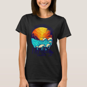 T-shirt Plage de Sunset Rétro St Augustine Floride Famill
