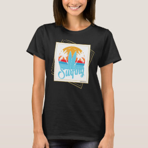 T-shirt Plage de surf Vacances estivales Palmiers Océan Su