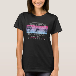 T-shirt Plage de surf vintage Retro Surfing Vacances été