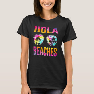 T-shirt Plage de Tie Dye Hola Vacances Plage