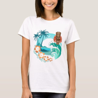 T-shirt Plage de Tiki