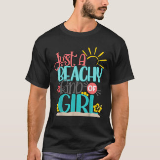 T-shirt Plage de vacances d'été pour filles