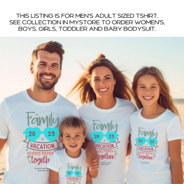 T-shirt Plage de vacances pour hommes en famille d'été per (Créateur téléchargé)