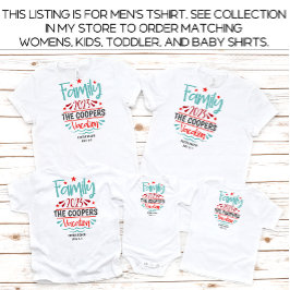 T-shirt Plage de vacances pour hommes en famille d'été per
