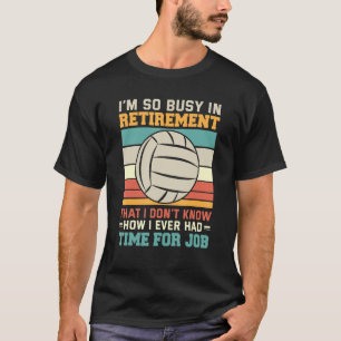 T-shirt Plage de volley-ball joueur de volley-ball retrait