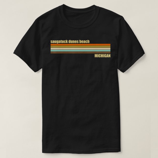 T-shirt Plage des dunes de Saugatuck (Design devant)