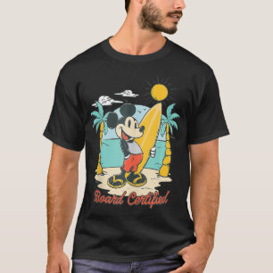 T-shirt Plage d'été certifiée Souris Surfboard