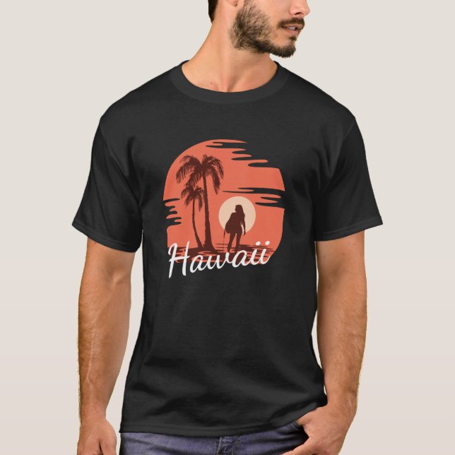 T-shirt Plage d'Hawaii (Devant)