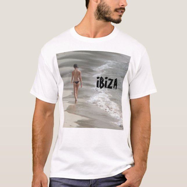 T-shirt plage d'Ibiza (Devant)