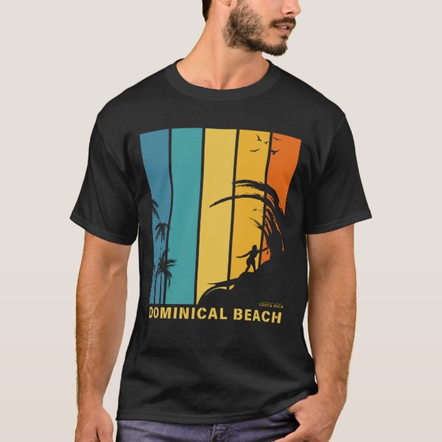 T-shirt Plage Dominical Costa Rica (Devant)