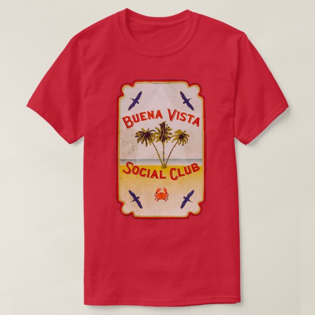 T-shirt Plage du club social de Buena Vista (Design devant)
