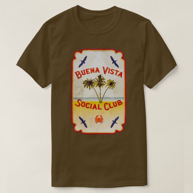 T-shirt Plage du club social de Buena Vista (Design devant)