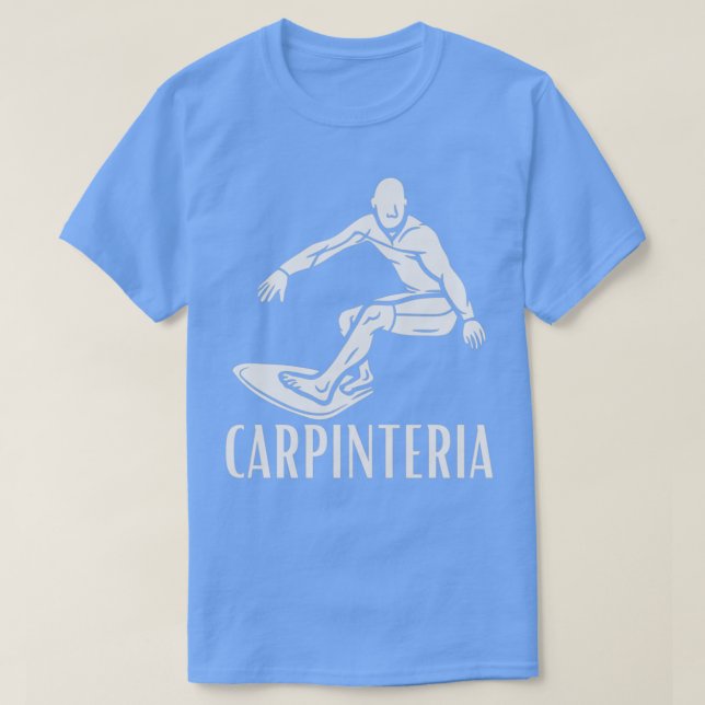 T-shirt plage du surf de carpinteria (Design devant)