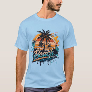 T-shirt « Plage » Éclaboussure lumineuse