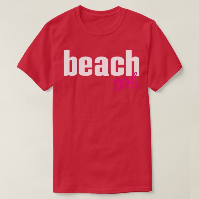 T-shirt Plage fille 1 (Design devant)