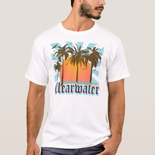 T-shirt Plage la Floride FLA de Clearwater (Devant)