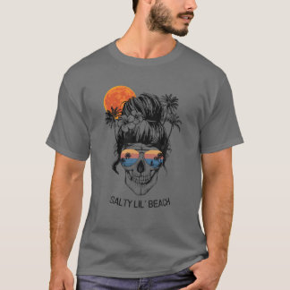 T-shirt Plage Lover Salty Lil' Beach Vacances été amusante