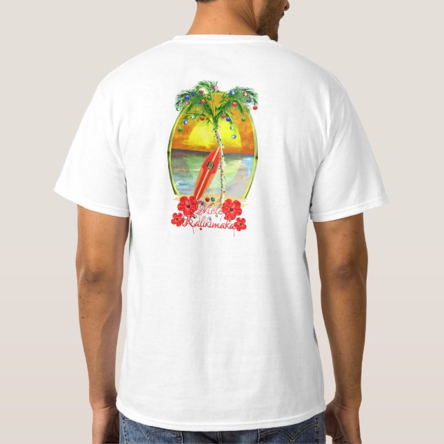 T-shirt Plage Mele Kalikimaka (Dos)